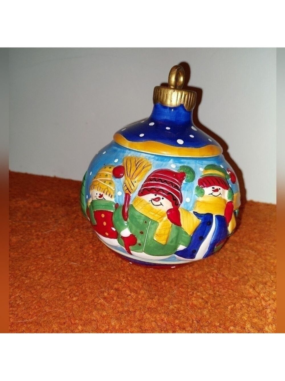 Vintage* Gallery Collection Christmas Cheer Ceramic Cookie Jar